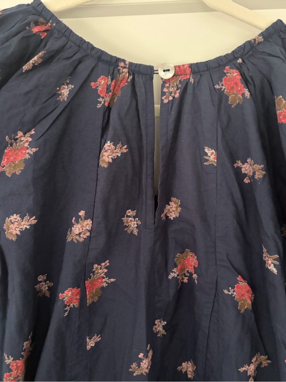 Free People Bop Around Navy/Floral Jumpsuit NWT - Picture 7 of 16